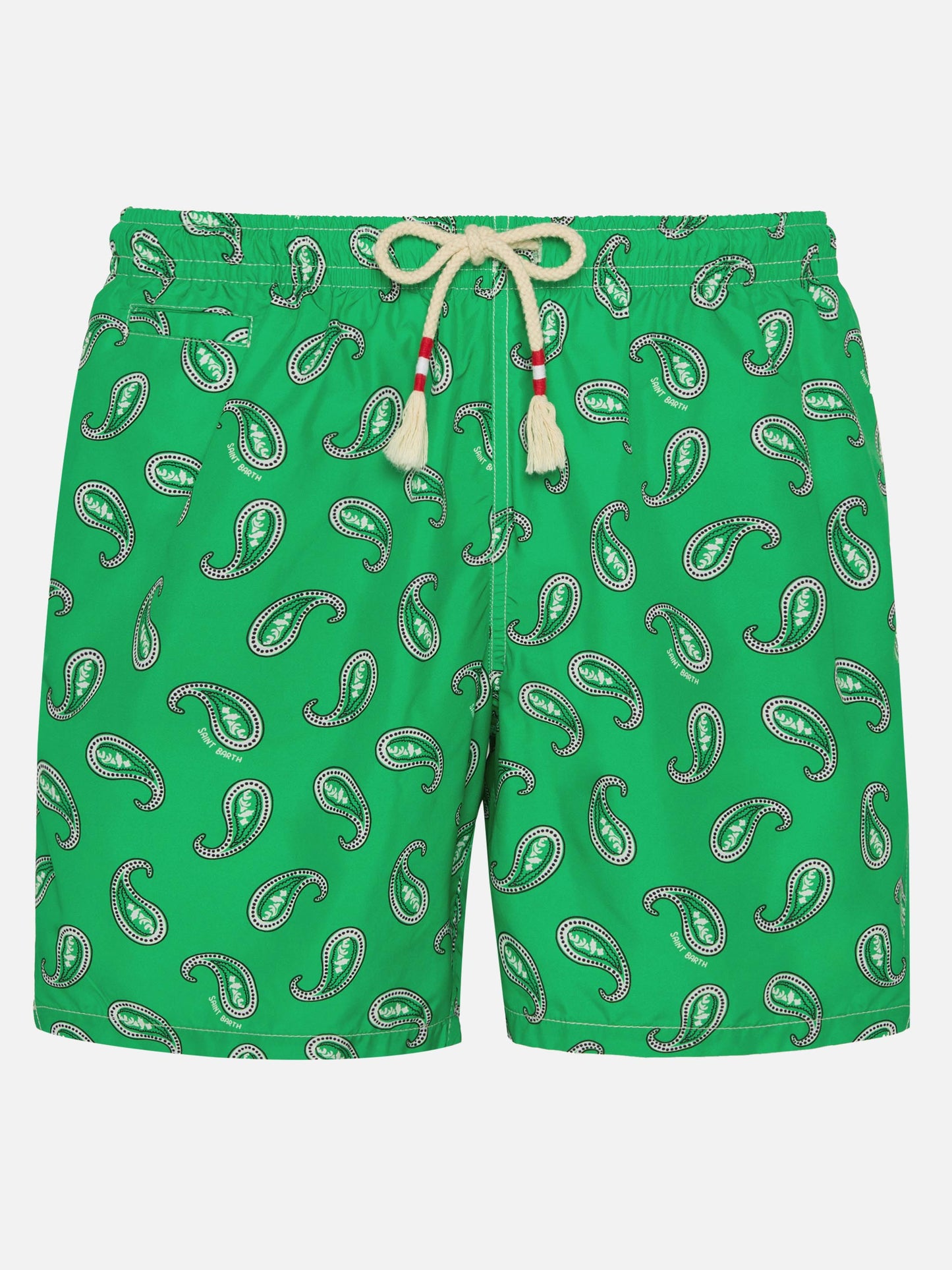 Herren-Badeshorts mit Paisley-Print