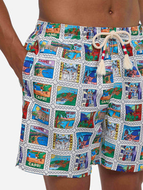 Costume da bagno da uomo con stampa estiva