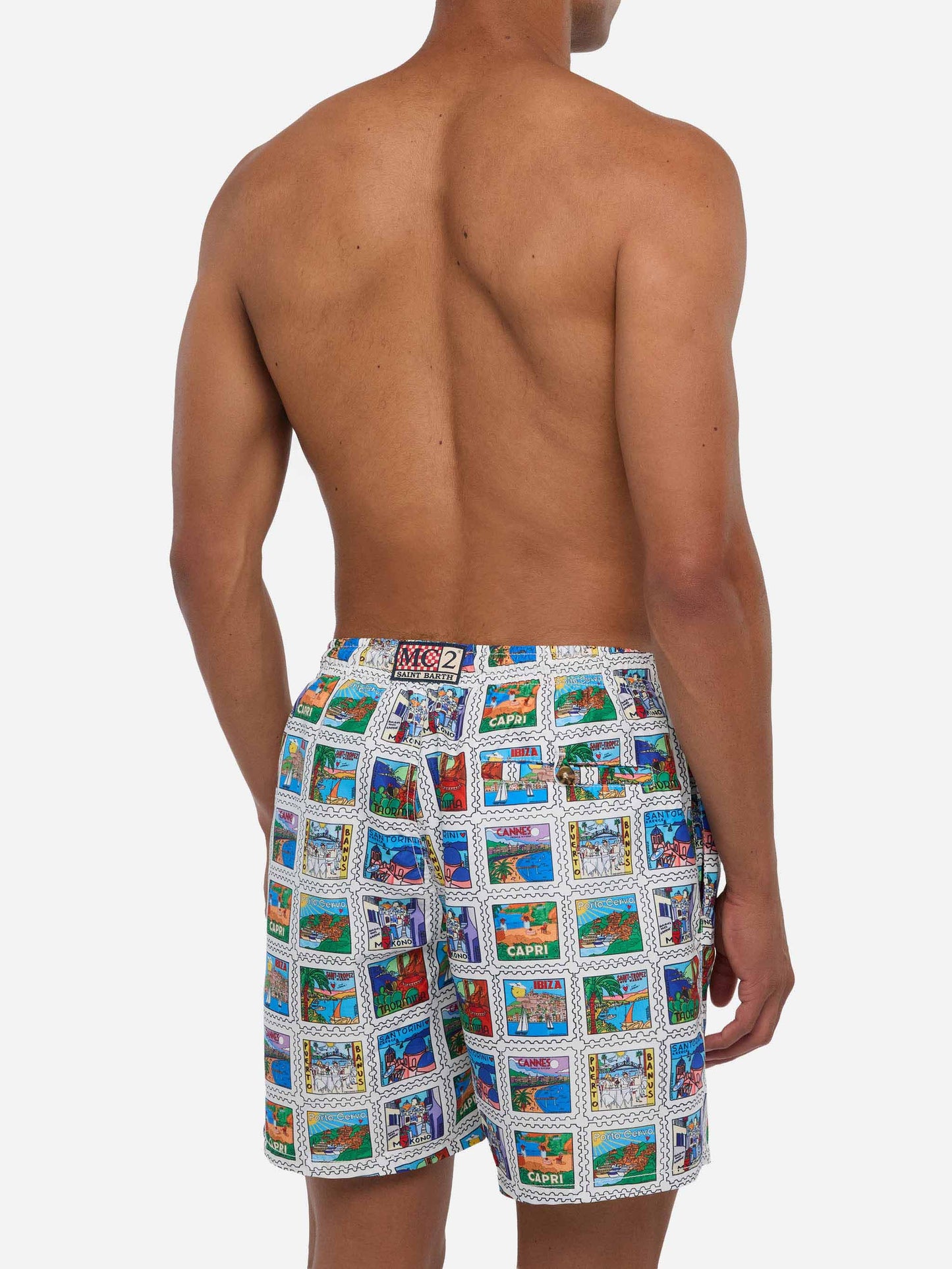 Costume da bagno da uomo con stampa estiva