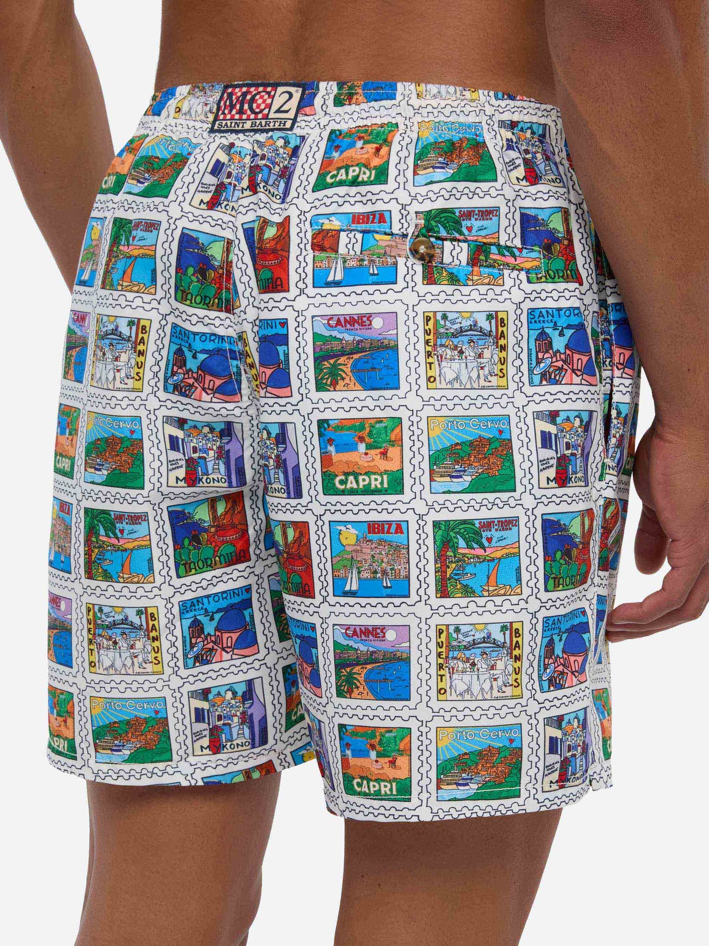 Costume da bagno da uomo con stampa estiva
