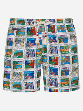 Costume da bagno da uomo con stampa estiva