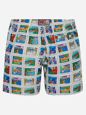 Costume da bagno da uomo con stampa estiva