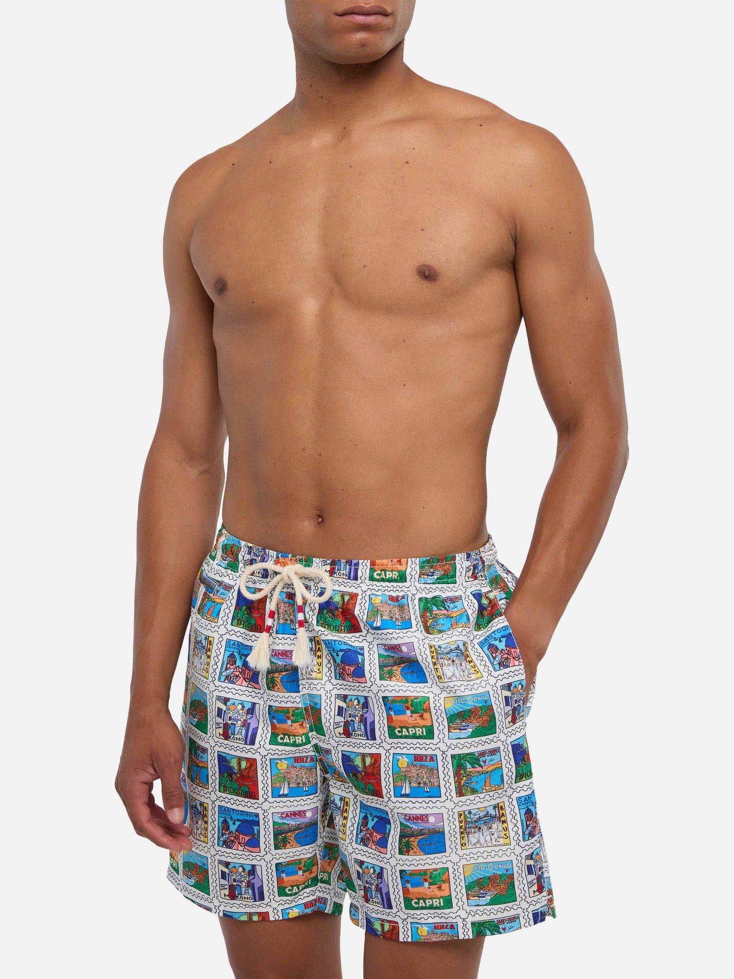 Costume da bagno da uomo con stampa estiva