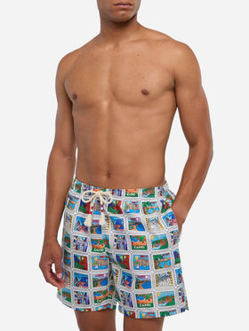 Costume da bagno da uomo con stampa estiva