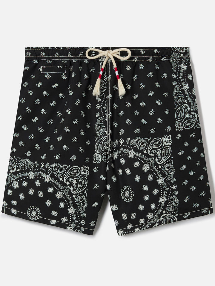 Caprese swim shorts with black bandana print