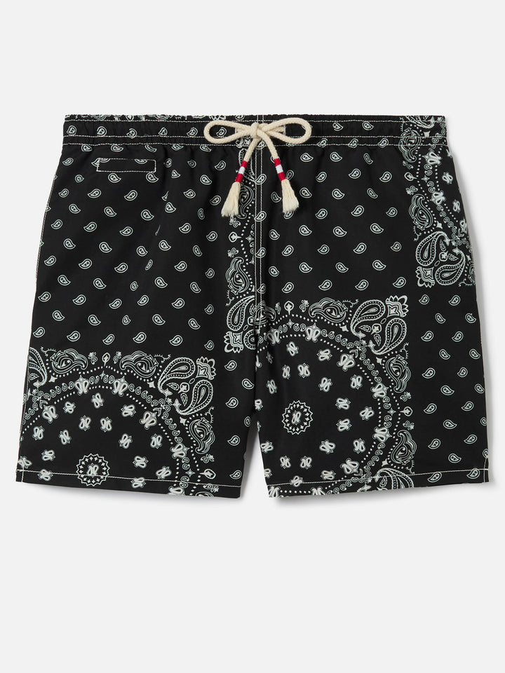 Caprese swim shorts with black bandana print