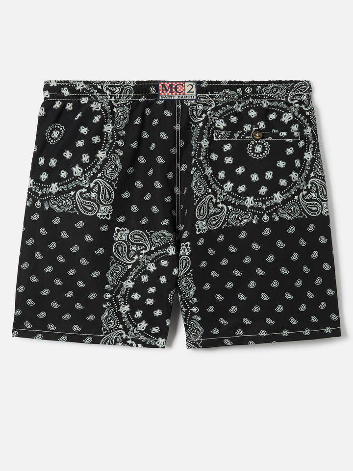 Caprese swim shorts with black bandana print