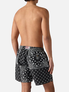 Caprese swim shorts with black bandana print