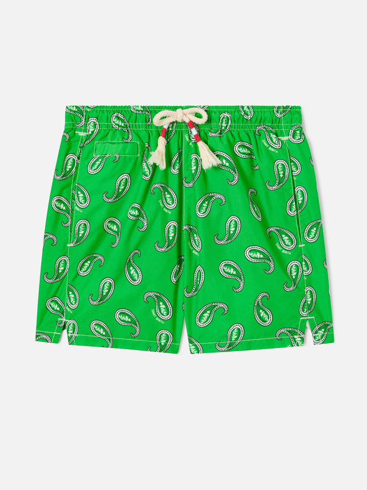 Badeshorts für Jungen mit Paisley-Print 