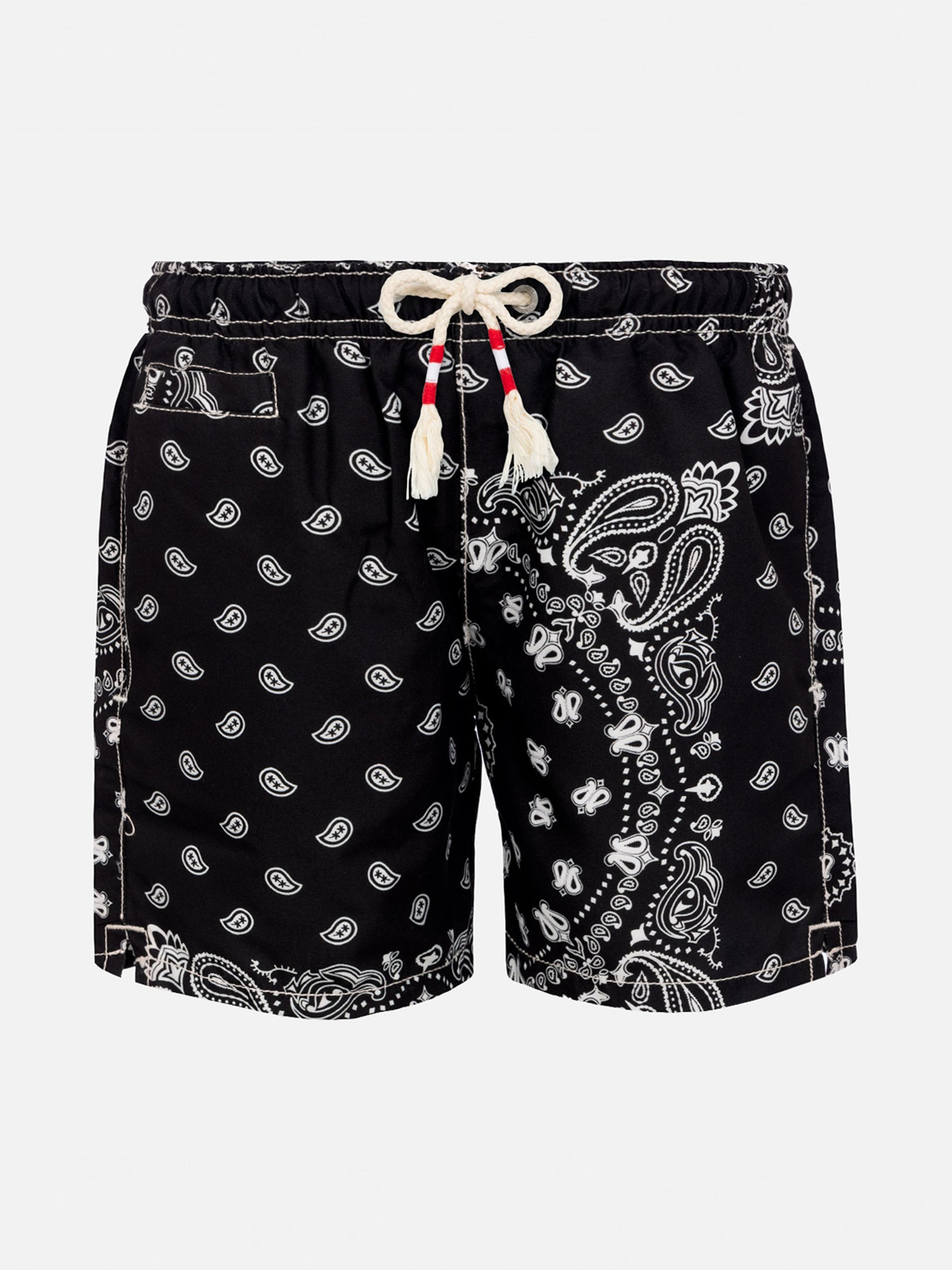 Mid-length swim-shorts Caprese Jr with bandanna print - MC2 Saint Barth