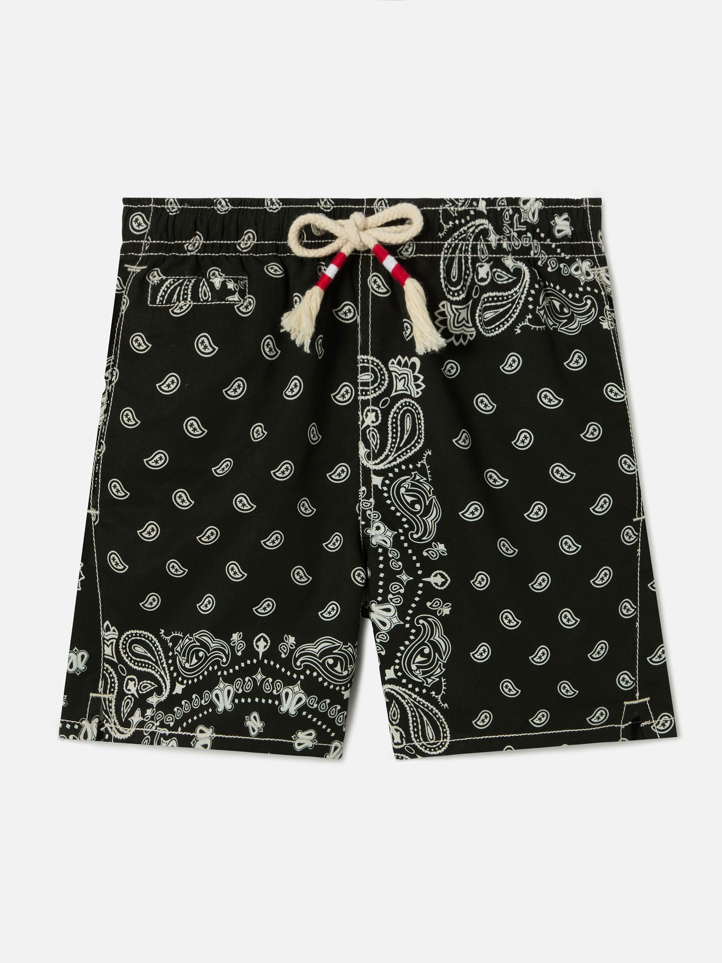 Caprese Jr swim shorts with black bandana print