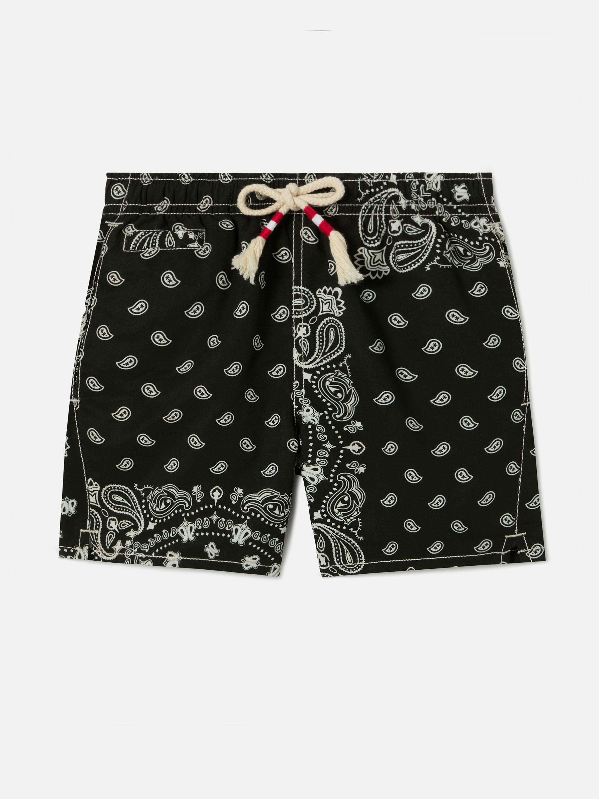 Caprese Jr swim shorts with black bandana print – MC2 Saint Barth