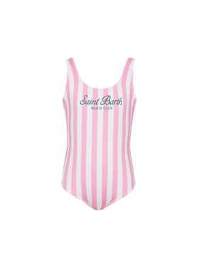 Cara Einteiler Badeanzug mit rosa Streifenprint
