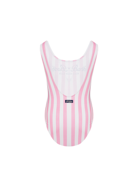 Cara Einteiler Badeanzug mit rosa Streifenprint