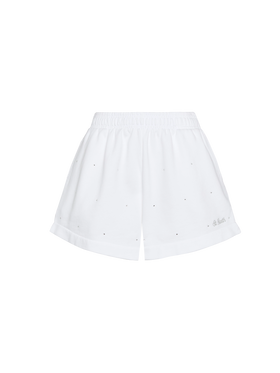 Cate light cotton shorts with rhinestones