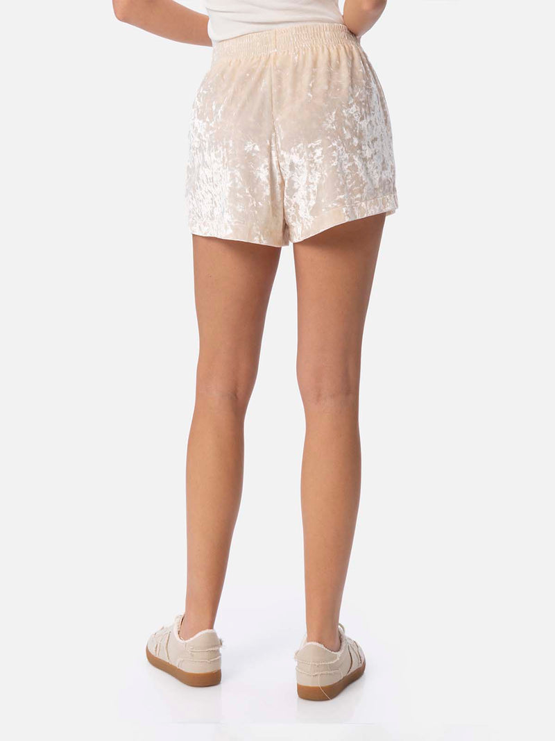 Woman chenille pull up shorts Cate