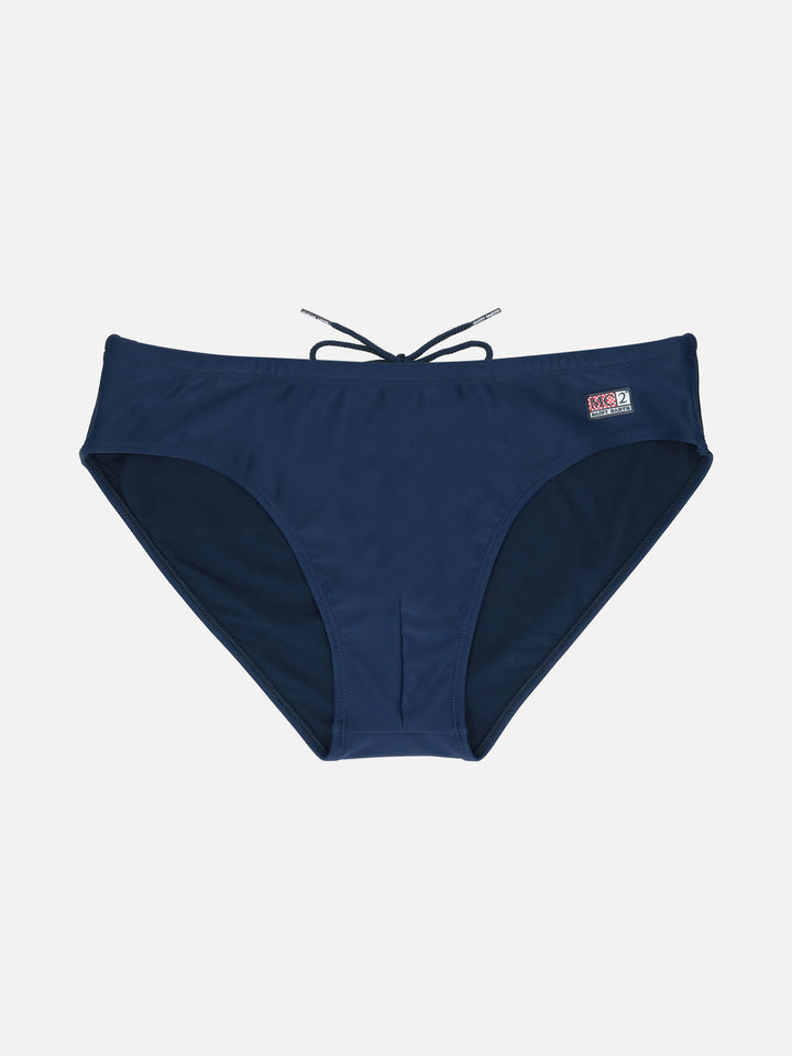 Cayo einfarbige marineblaue Badehose 