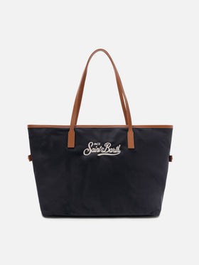Black City nylon regular bag