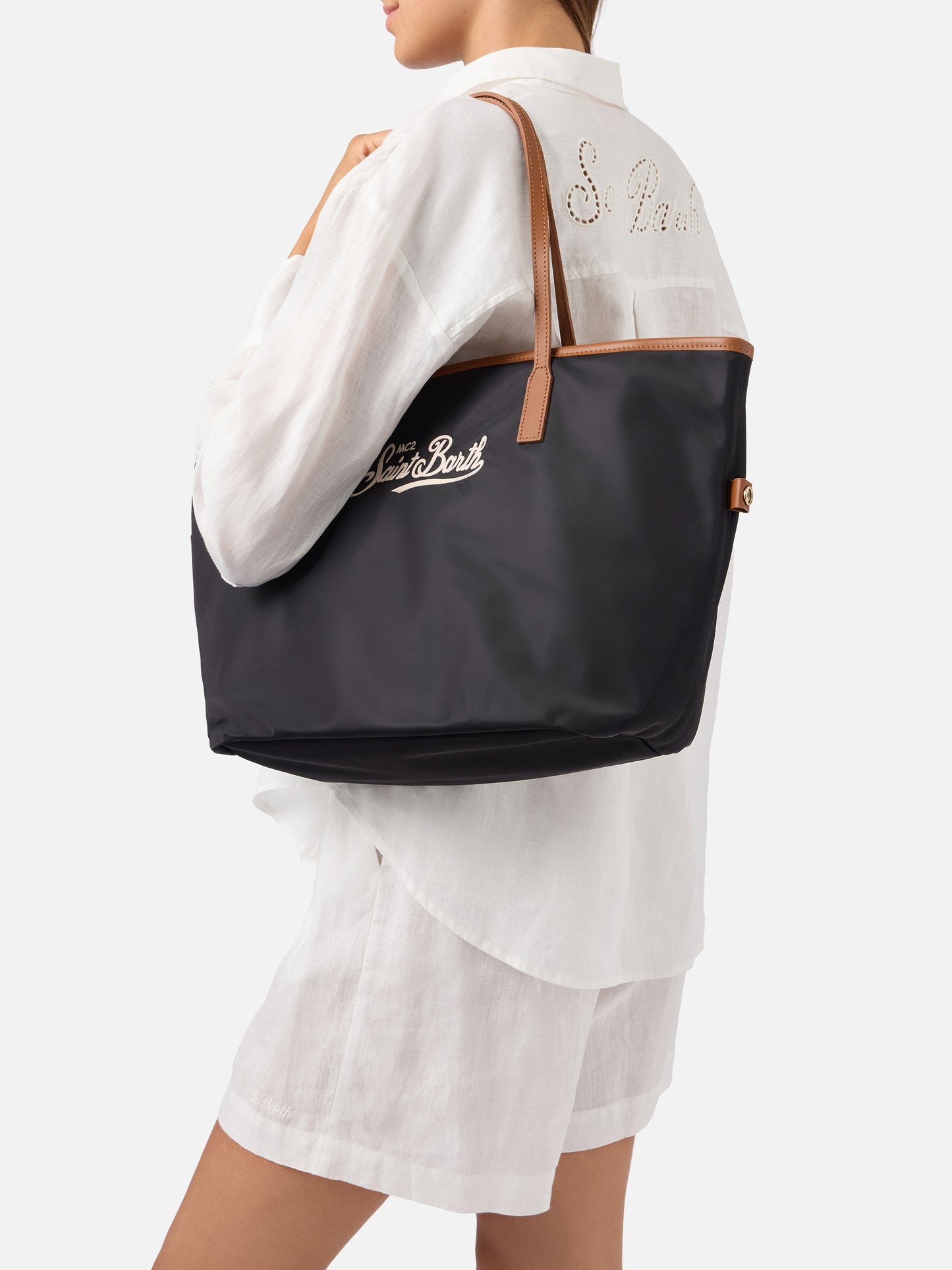 Bolso regular de nailon Black City 