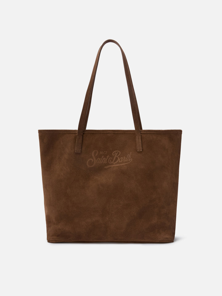 Borsa City regular in camoscio marrone