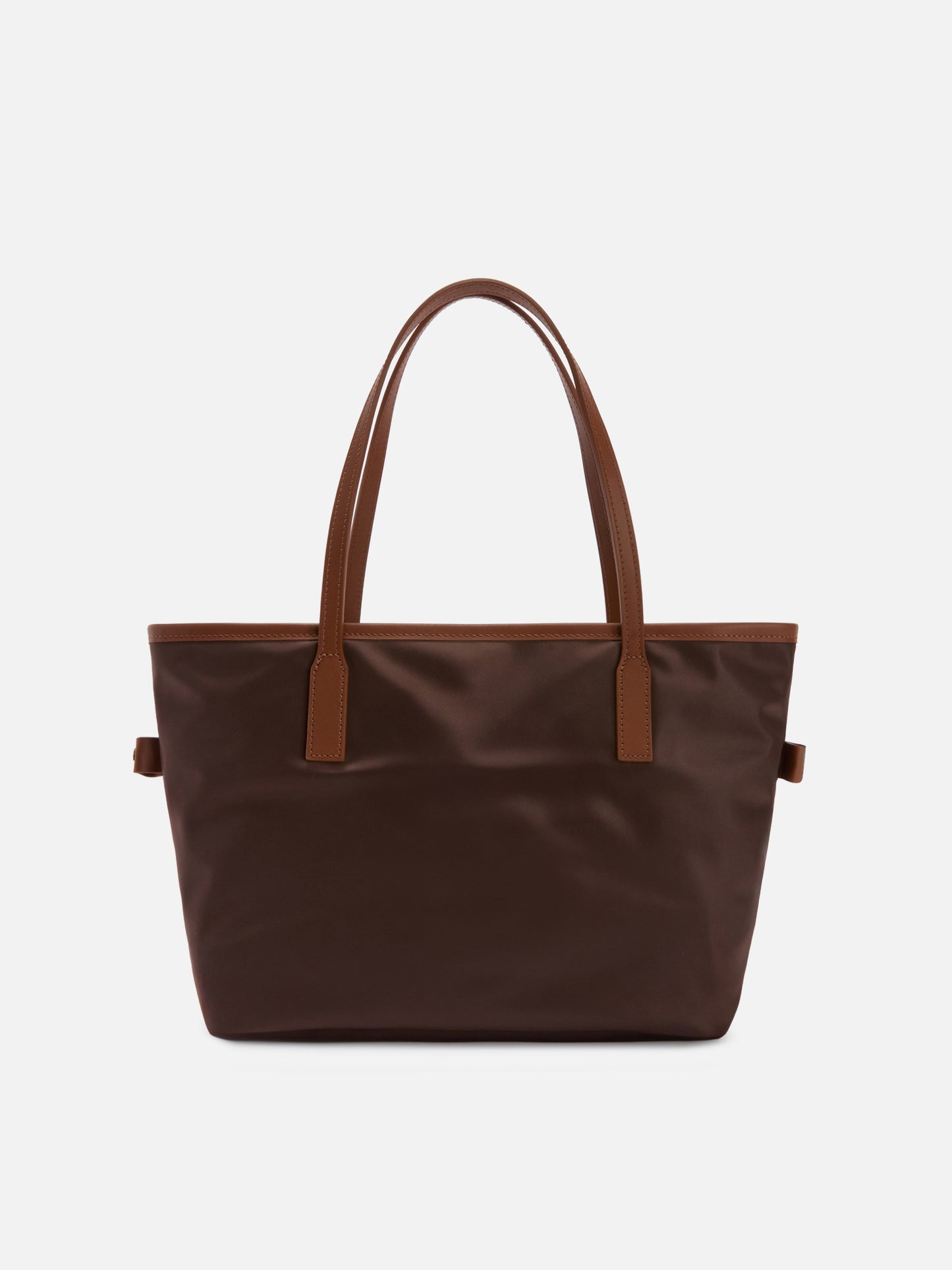 Borsa City medium in nylon marrone