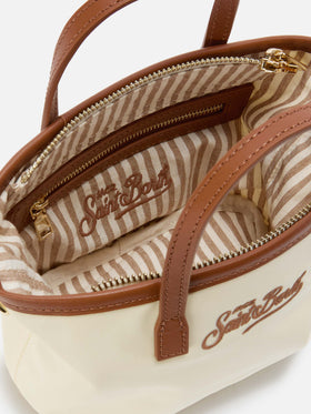 Borsa City mini in nylon bianca