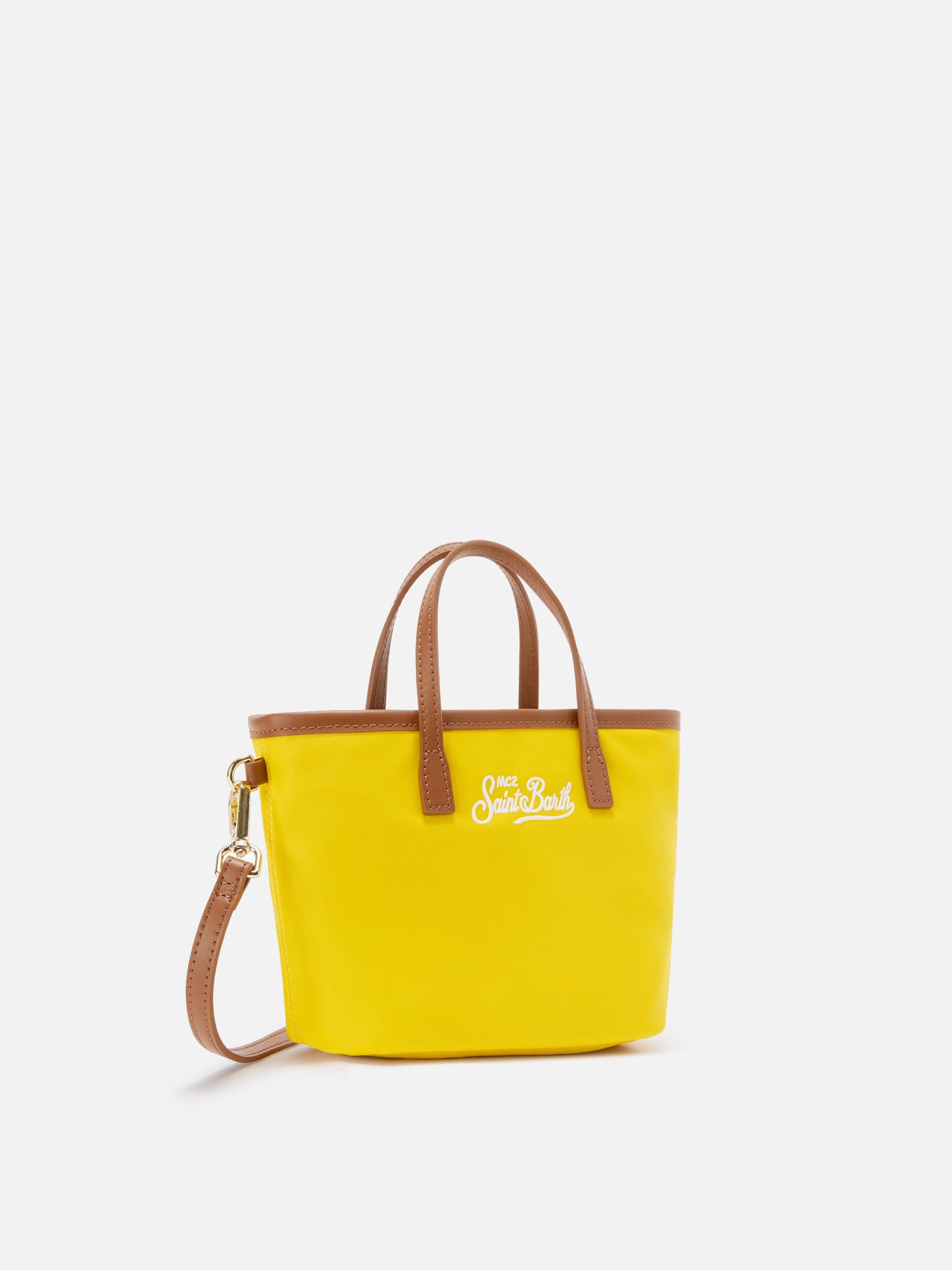 Yellow City mini nylon bag