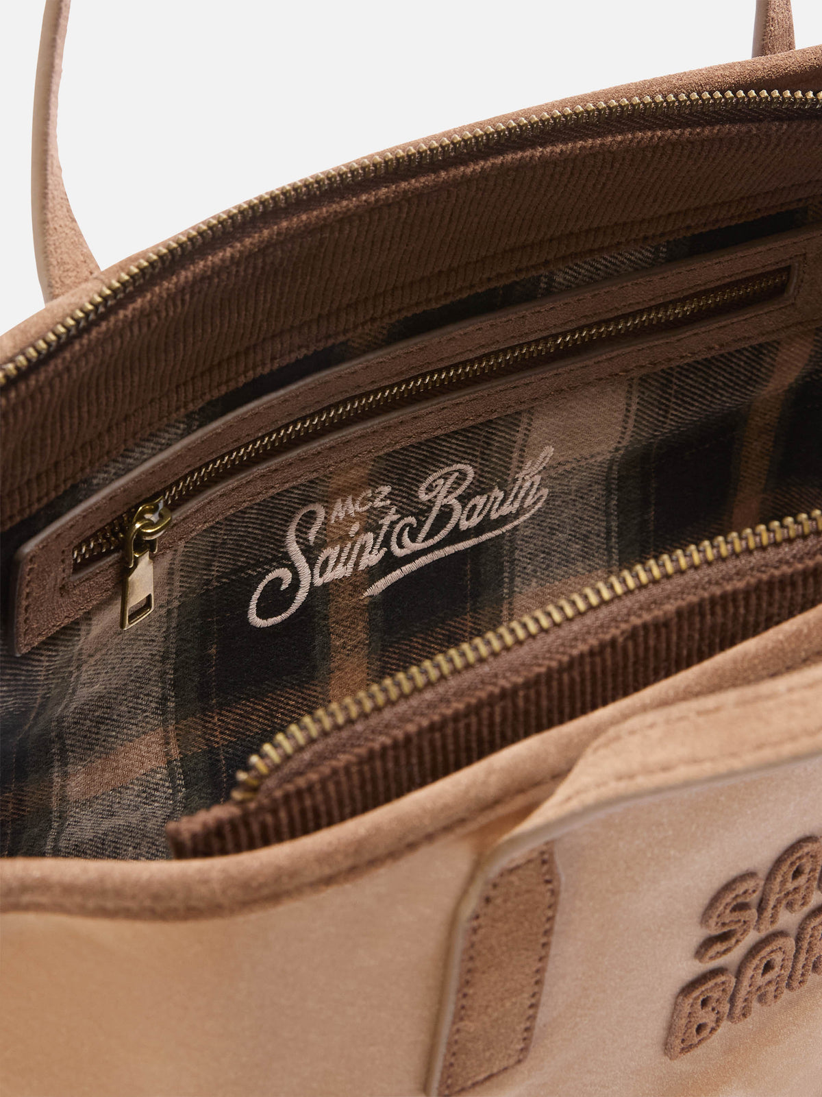 Bolso Nut Medium City encerado con bordado del logo 