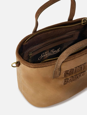 Mini sac City Nut enduit avec broderie logo 