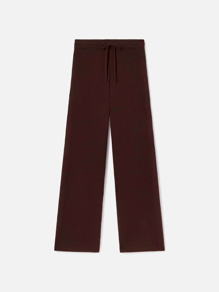 Pantalon en laine Cambon marron 