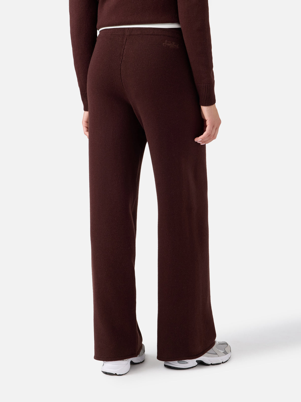 Pantalon en laine Cambon marron 