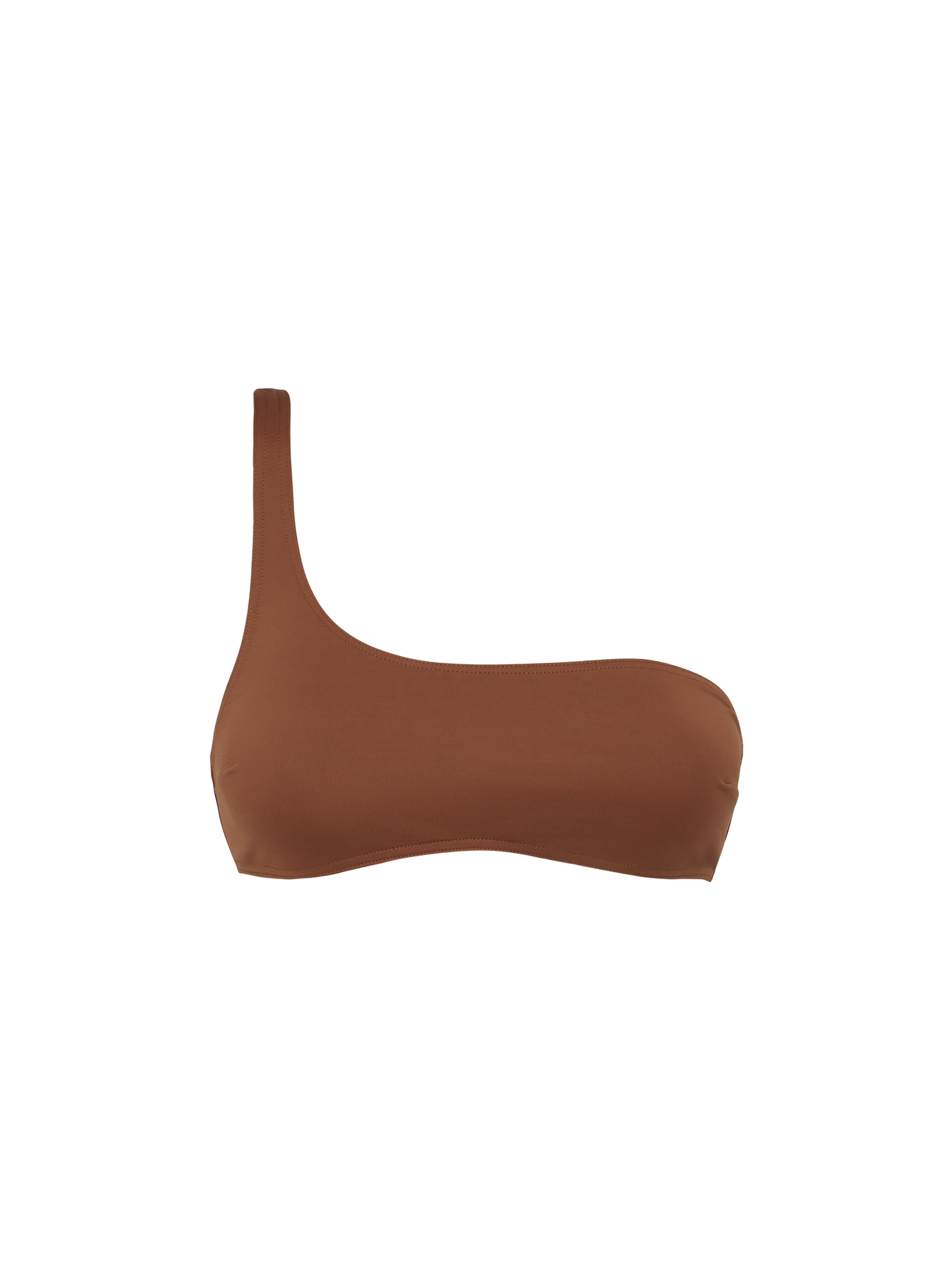 Celestine braunes One-Shoulder-Bralette-Top