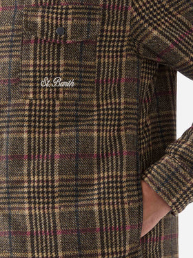 Overshirt Chalet aus technischem Stoff mit Prince of Wales-Print