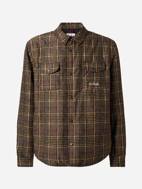 Overshirt Chalet aus technischem Stoff mit Prince of Wales-Print