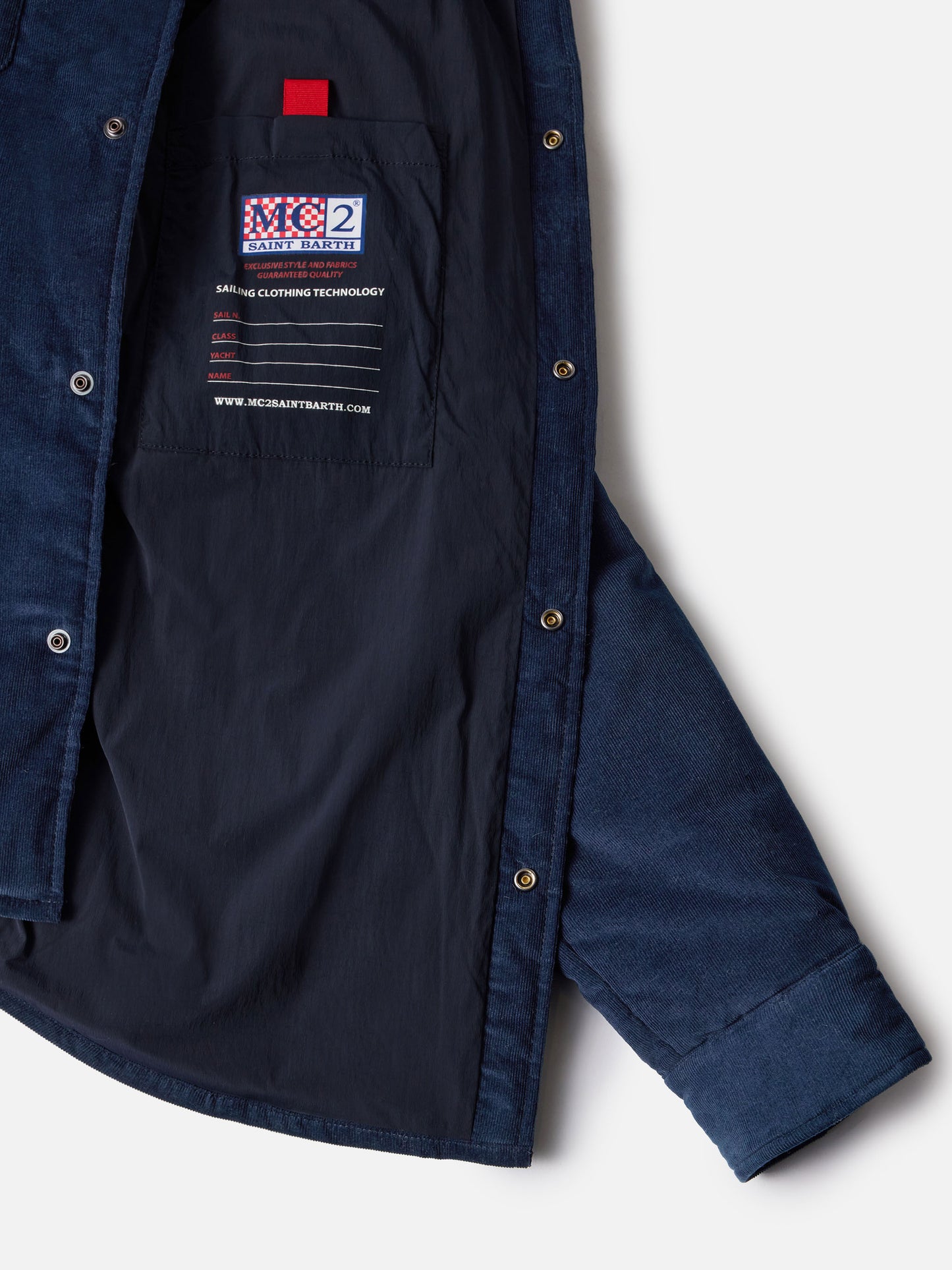 Camicia over con taschino e ricamo St. Barth Bob Club