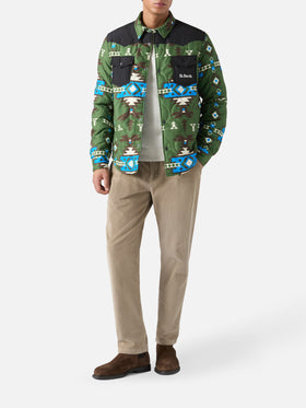 Wattiertes Chalet-Overshirt mit aufgesetzten Taschen