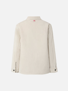 Chalet Jr padded corduroy shirt in ice