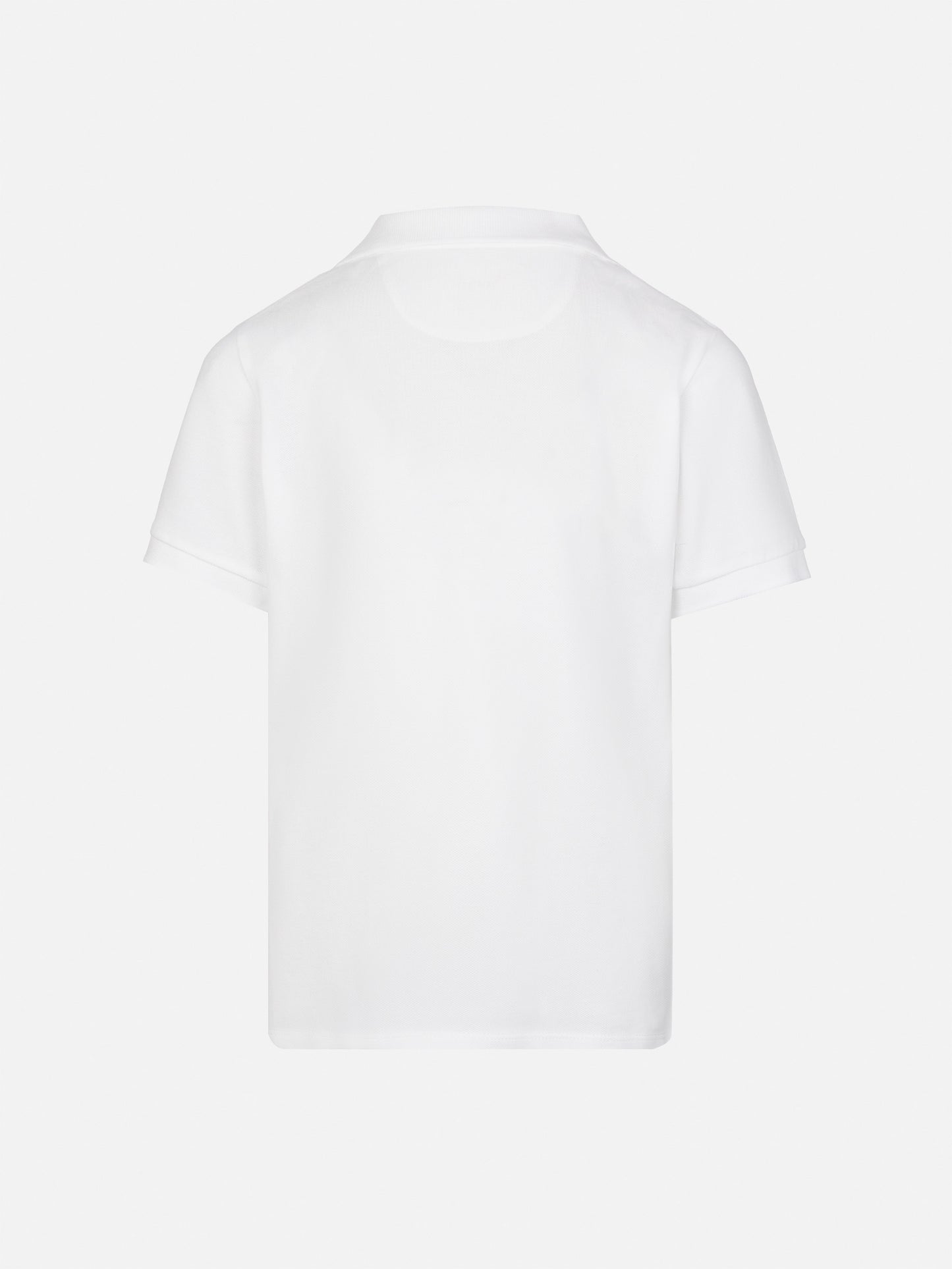 White cotton piquet polo shirt Charles Jr