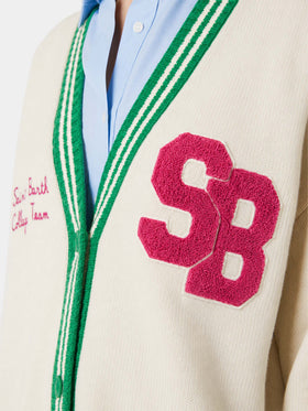 Cardigan Chloe blanc avec broderie 