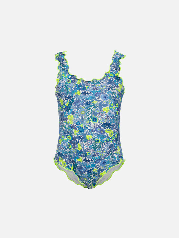 Clio one-piece swimsuit with Margaret Annie print | MADE WITH LIBERTY FABRIC