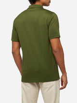 Military green technical piquet polo shirt Camber