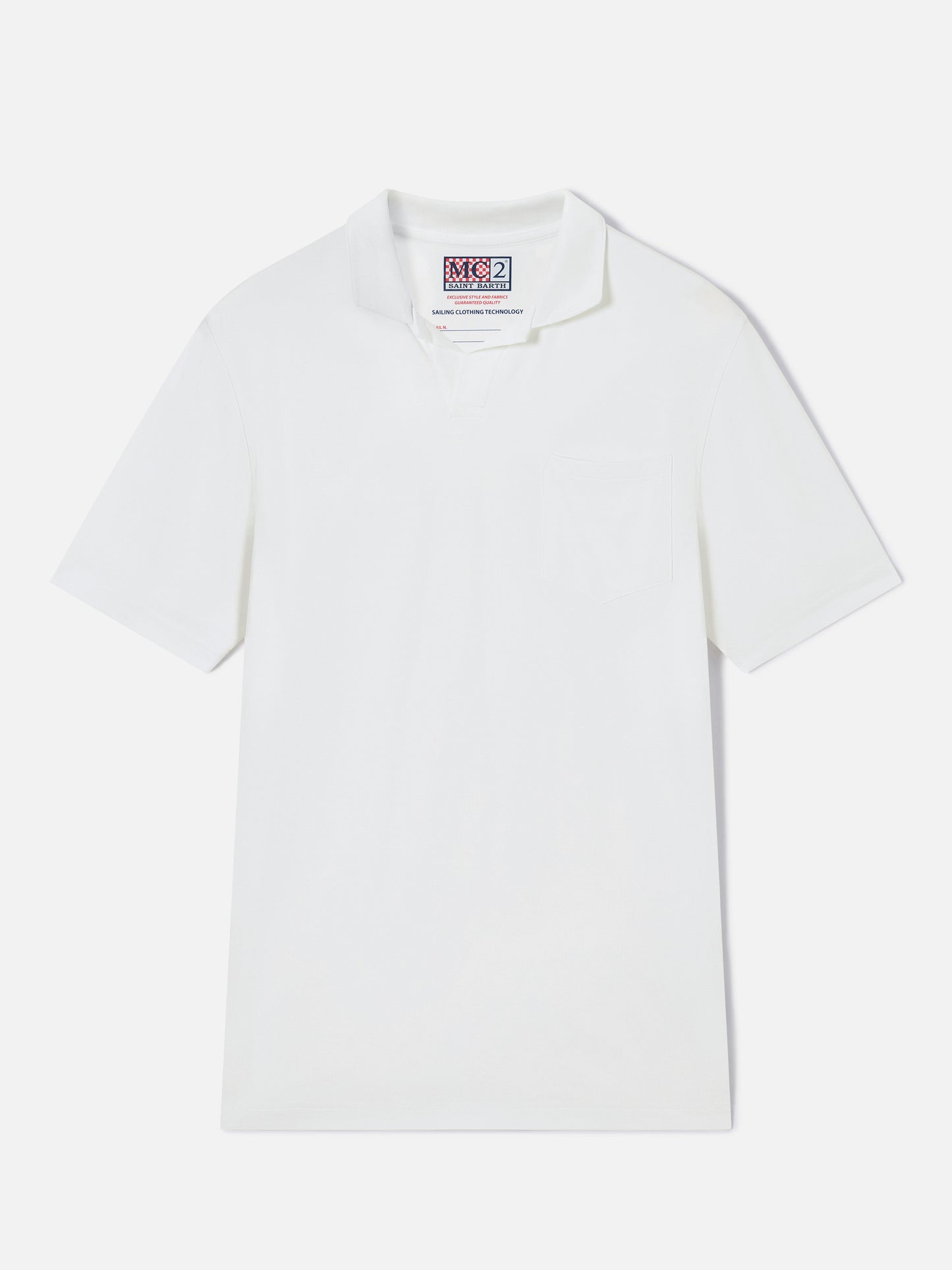 Camber cream technical piqué polo shirt