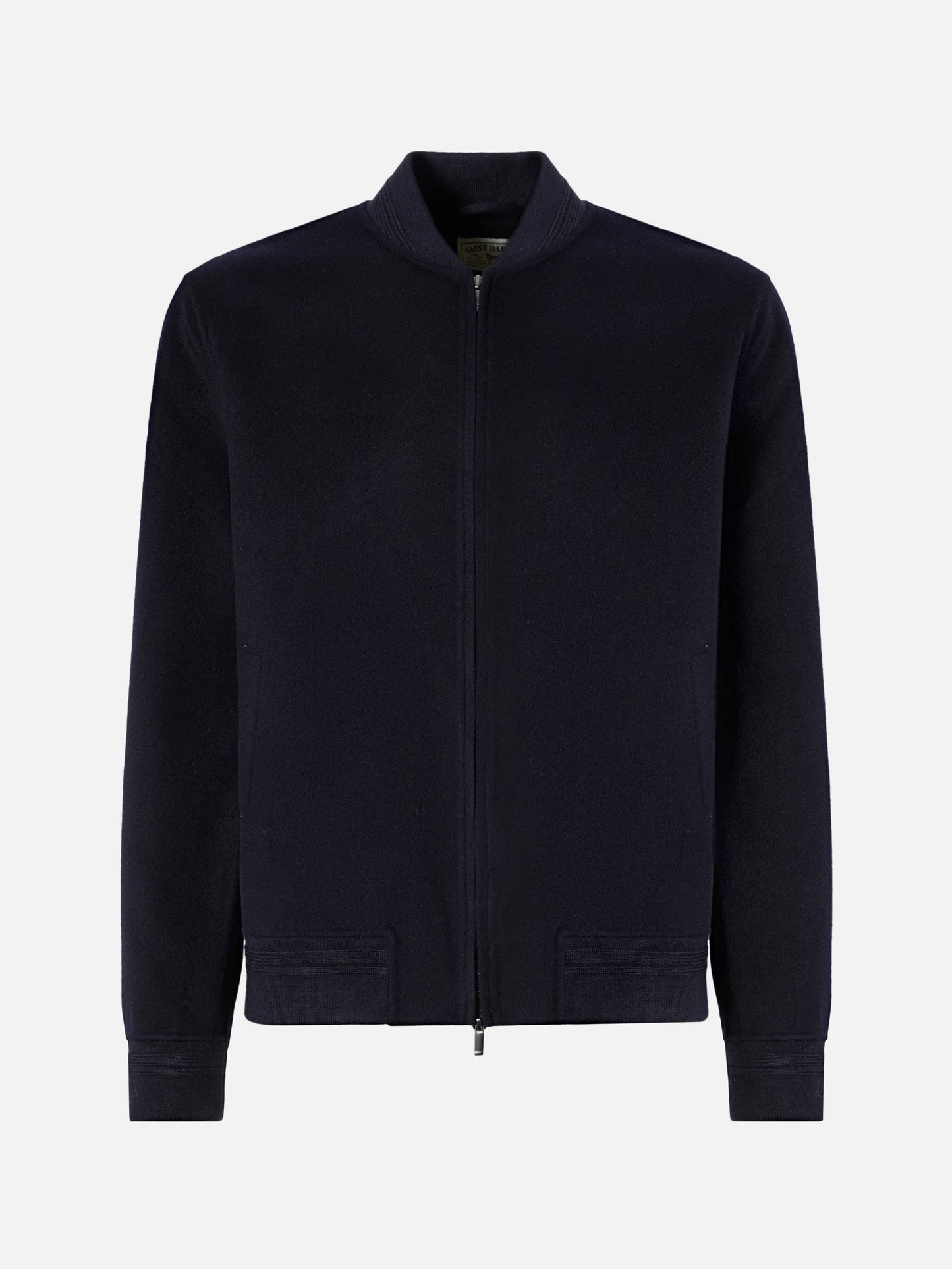 Unlined Camden wool bomber in blue