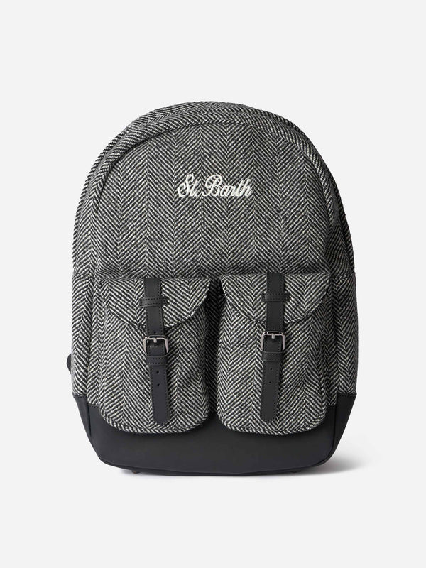 Backpack Cody with herringbone pattern