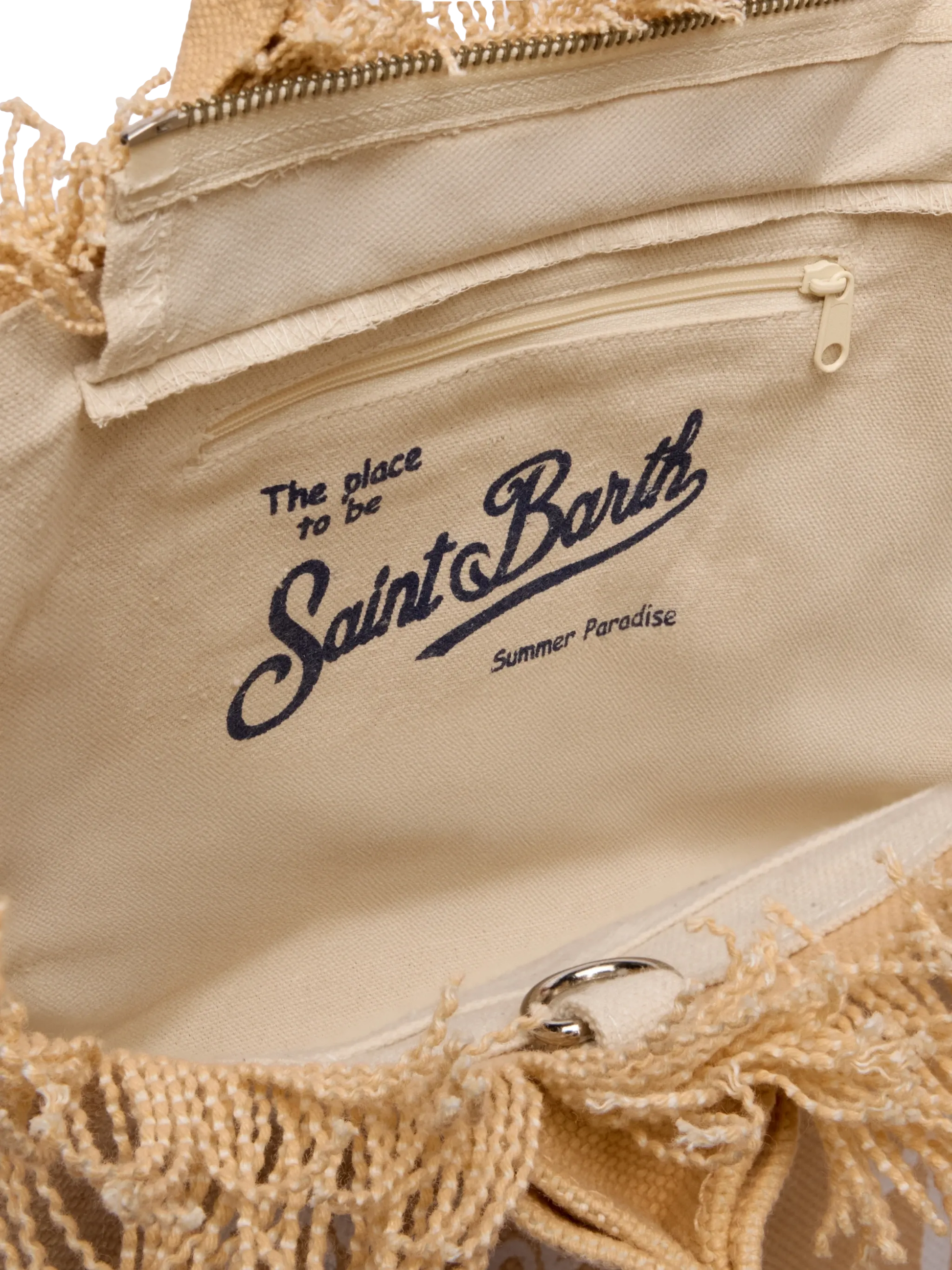 Colette beige cotton canvas handbag - MC2 Saint Barth