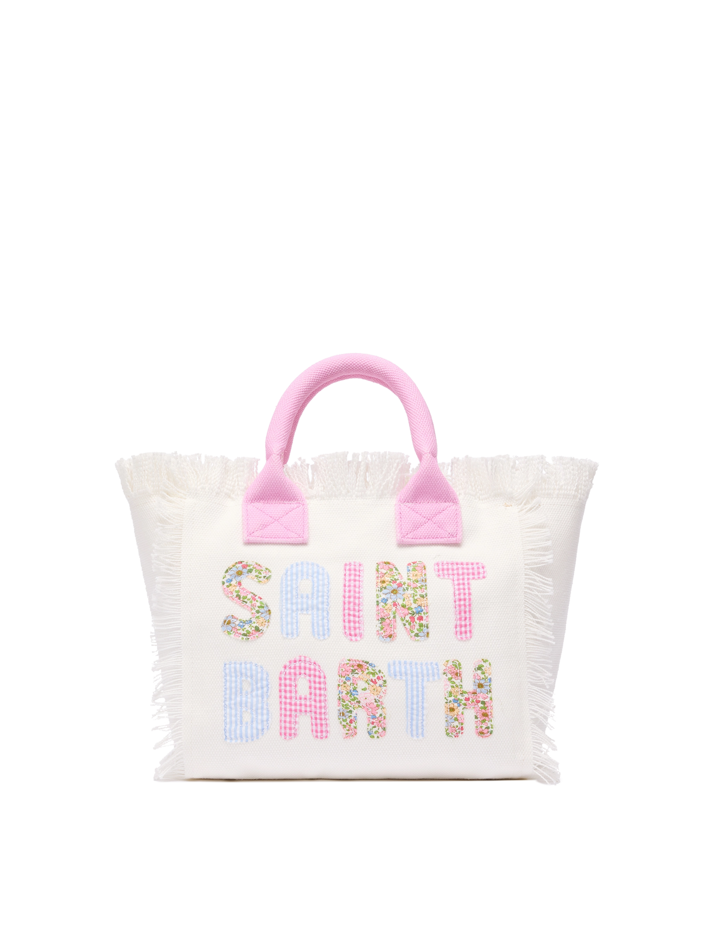 Colette cotton canvas handbag with Saint Barth patch logo