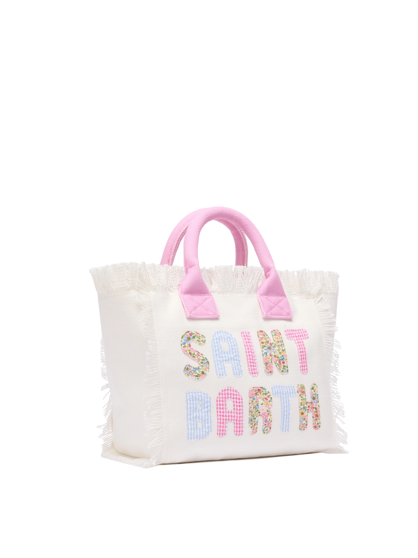 Colette cotton canvas handbag with Saint Barth patch logo
