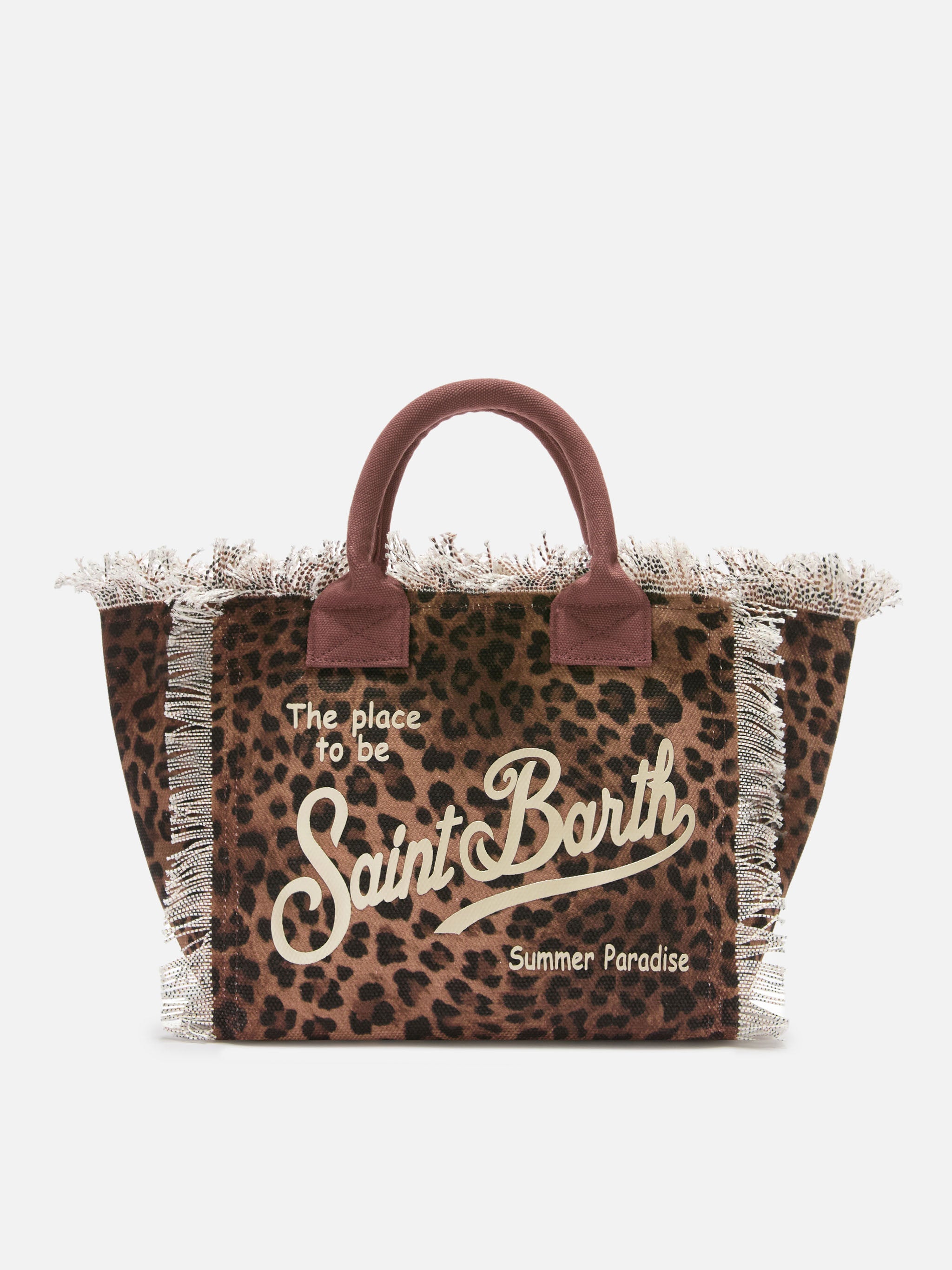 Colette canvas bag with leopard pattern – MC2 Saint Barth