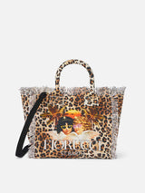 Animalier cotton canvas Colette handbag | FIORUCCI SPECIAL EDITION