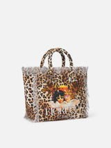 Animalier cotton canvas Colette handbag | FIORUCCI SPECIAL EDITION